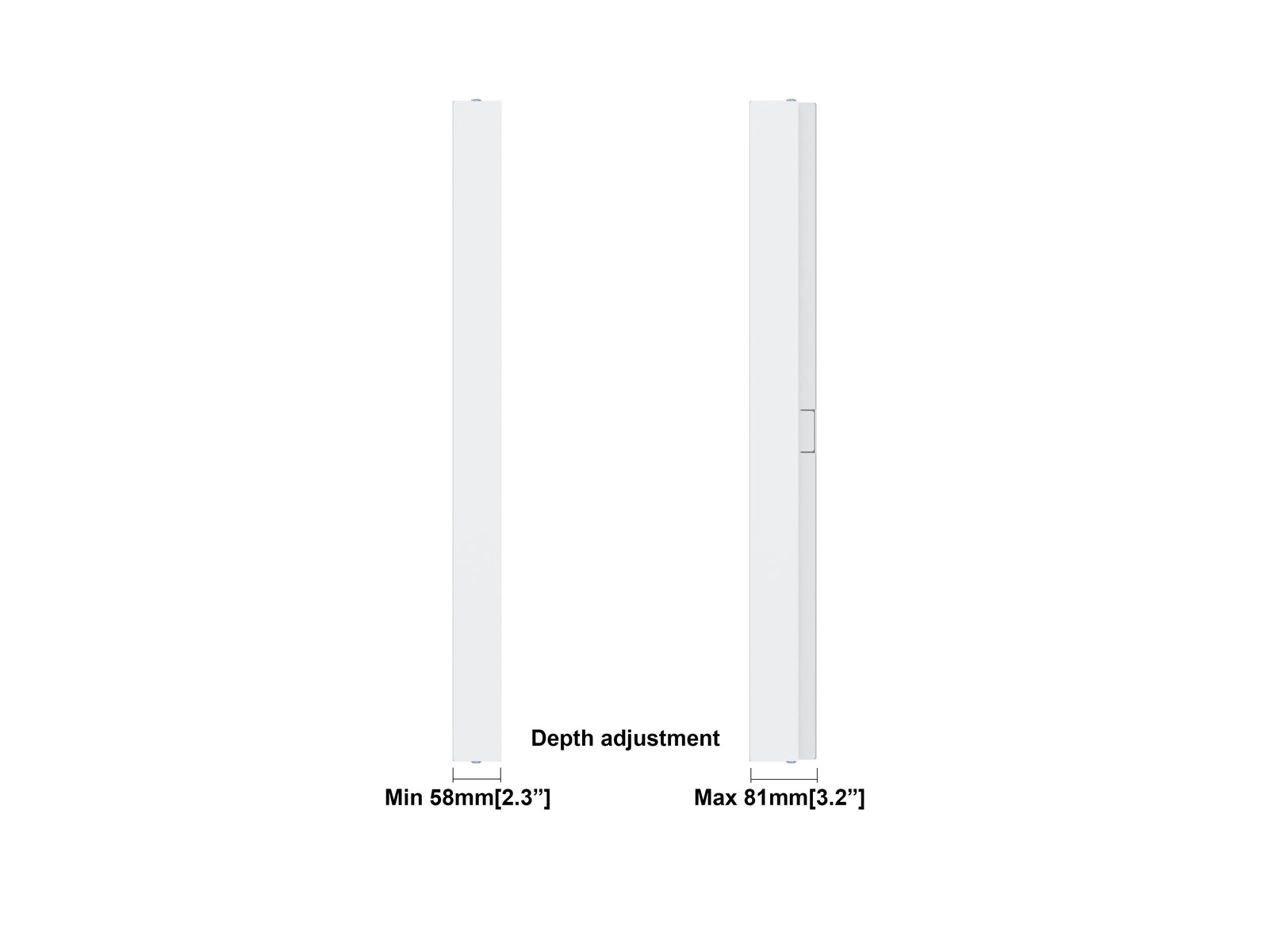 Multibrackets M Pro Series Enclosure 32" Wall Slim Small White Signage Display Enclosures Multibrackets