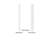 Multibrackets M Pro Series Enclosure 32" Wall Slim Small White Signage Display Enclosures Multibrackets