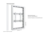 Multibrackets M Pro Series Enclosure 32" Wall Slim Small White Signage Display Enclosures Multibrackets