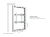 Multibrackets M Pro Series Enclosure 32" Wall Slim Small White Signage Display Enclosures Multibrackets