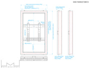 Multibrackets M Pro Series Enclosure 32" Wall Slim Small White Signage Display Enclosures Multibrackets