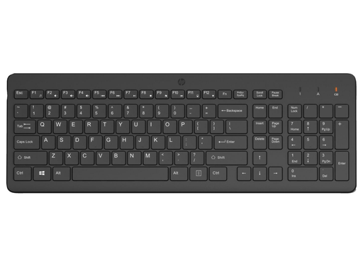 HP 225 Wireless Keyboard – Full-Size RF Keyboard with Numeric Keypad | 805T1AA#UUW Keyboard & Mouse HP