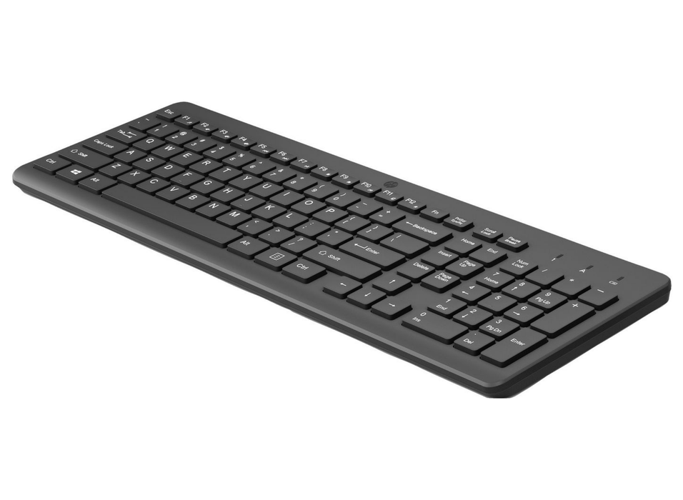 HP 225 Wireless Keyboard – Full-Size RF Keyboard with Numeric Keypad | 805T1AA#UUW Keyboard & Mouse HP