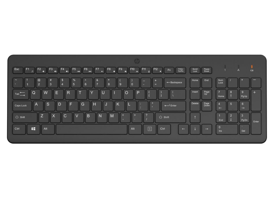 HP 220 Full-Size Wireless Keyboard – Low-Profile Keys | 805T2AA#ABD Keyboard & Mouse HP