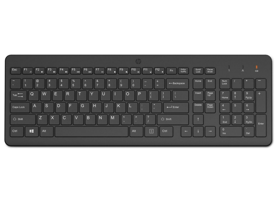 HP 220 Wireless Keyboard – 2.4GHz USB-A, Chiclet Keys, Full-Size Layout | 805T2AA#AC0 Keyboard & Mouse HP
