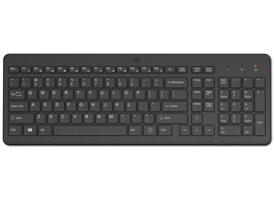 HP 220 Wireless Full-Size Keyboard with Numeric Keypad – Black | 805T2AA#UUZ Keyboard & Mouse HP