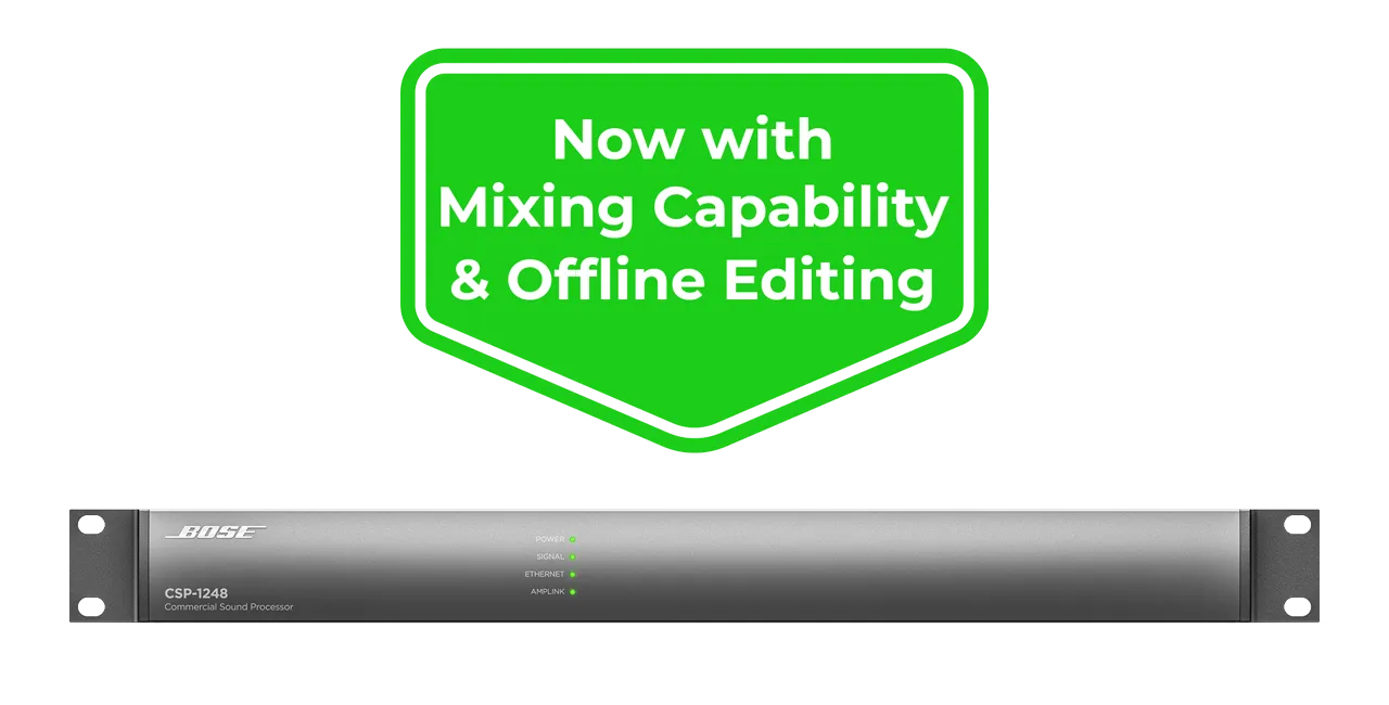 BOSE CSP-1248 Commercial Sound Processor | 808456-2110 Sound Processor BOSE