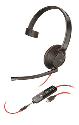 Poly Blackwire 5210 Wired Black Headset Headset Poly