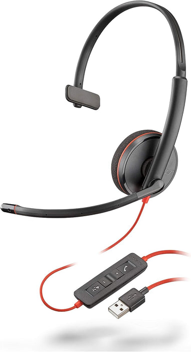 Poly Blackwire 3210 Wired Black Headset