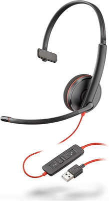 Poly Blackwire 3210 Wired Black Headset Headset Poly