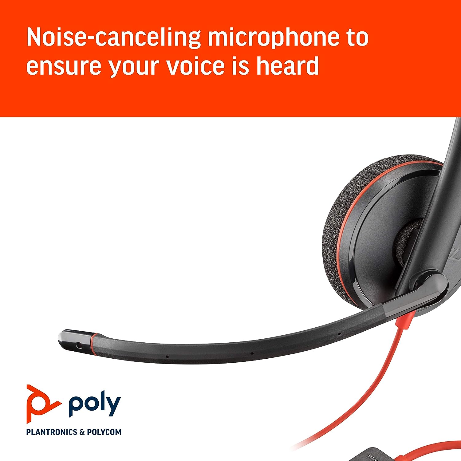 Poly Blackwire 3210 Wired Black Headset Headset Poly