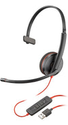 Poly 80S01AA Blackwire 3210 Wired Black Headset