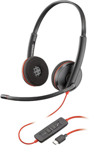 Poly Blackwire 3220 Wired Black Headset Headset Poly