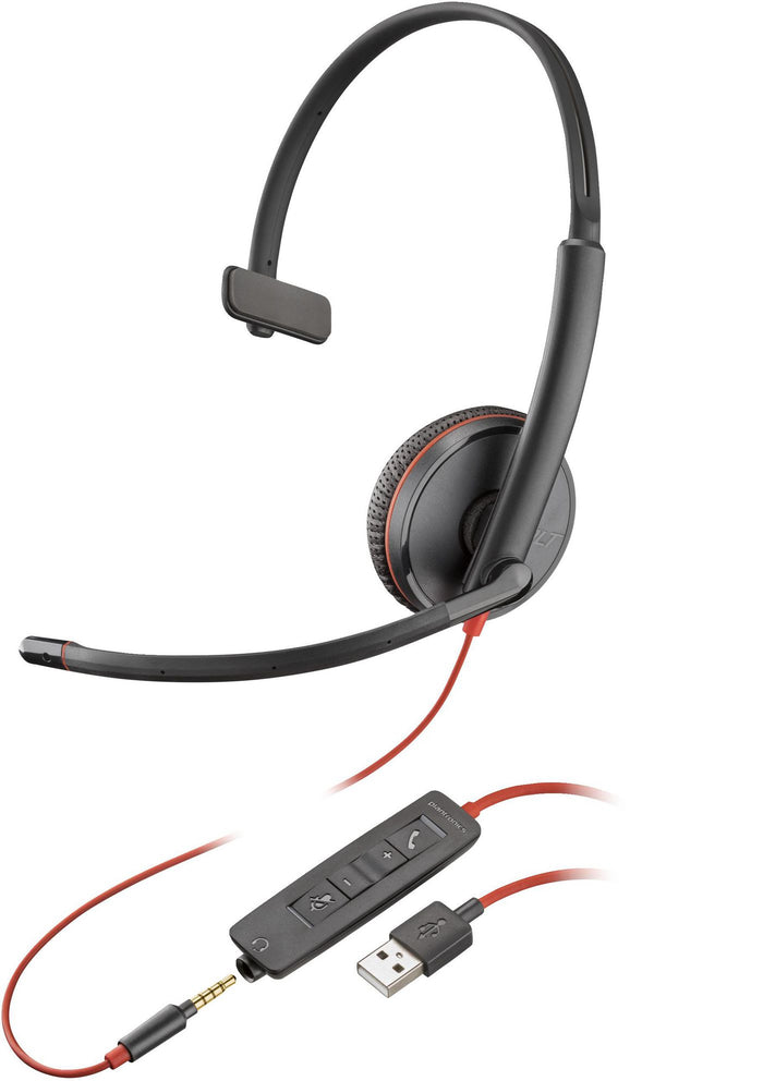 Poly Blackwire 3215 Monaural USB-A Headset Headset Poly