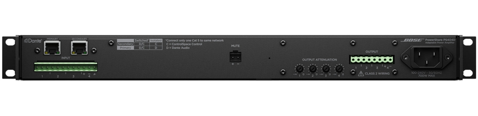 BOSE PowerShare PS404D Adaptable Power Amplifier Audio Amplifier BOSE