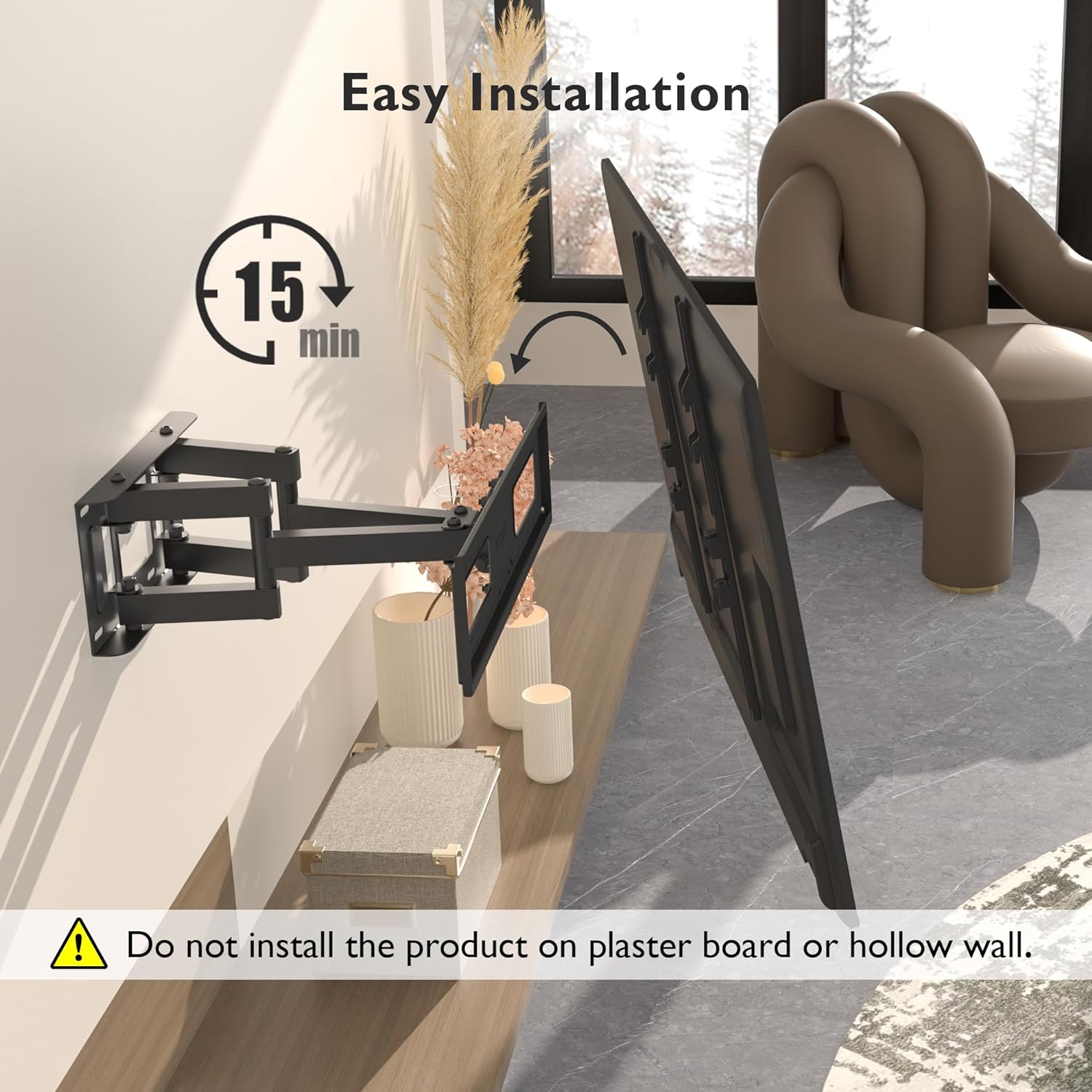 23" - 70" Moove Double Arm Full Motion TV Wall Mount | SMBR2370WB Wall Mount Bracket Moove AVMounts