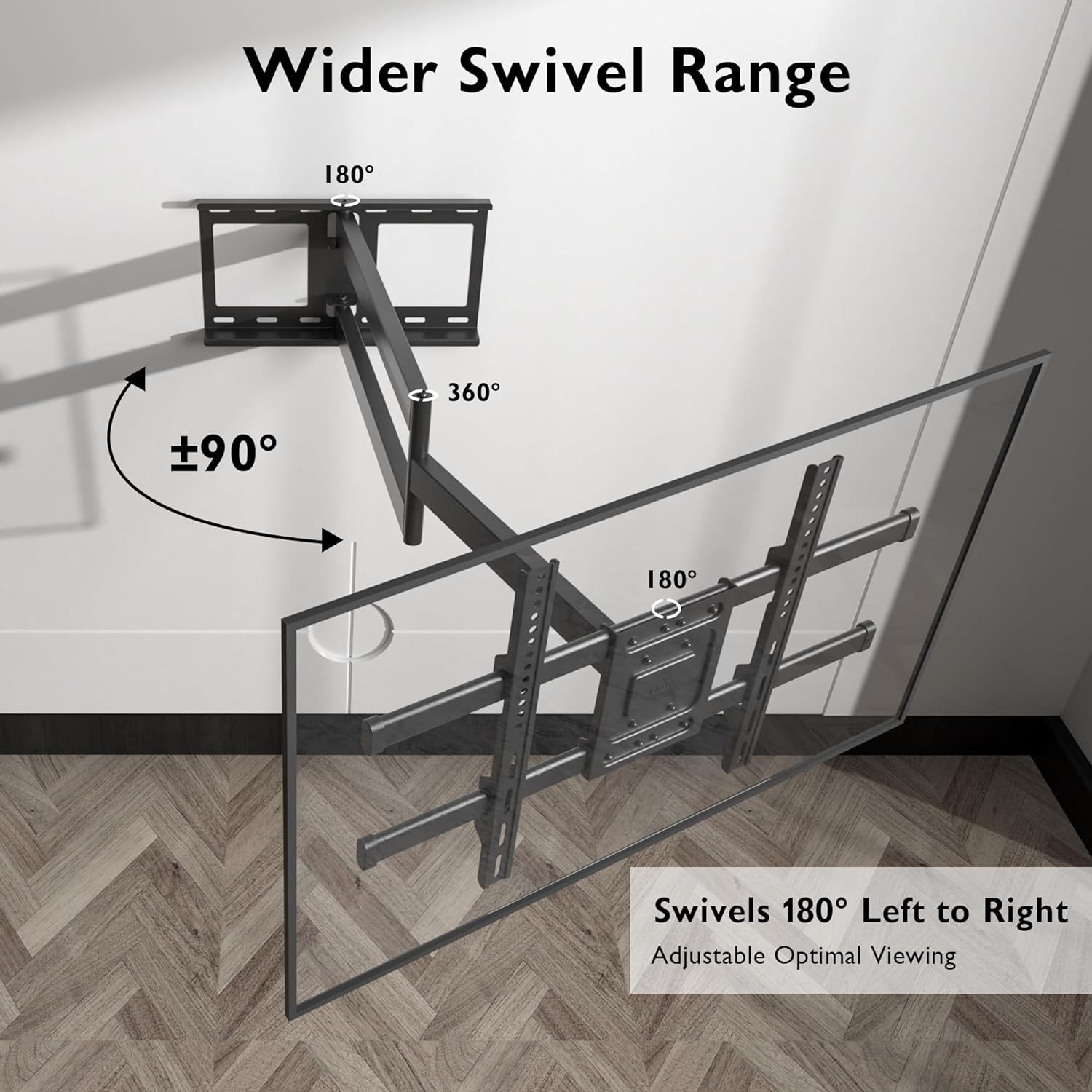 Moove 32" - 75" Extra Long Articulated Arm TV Wall Bracket | SMBR3275WB Wall Mount Bracket Moove AVMounts