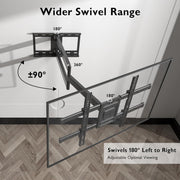 Moove 32" - 75" Extra Long Articulated Arm TV Wall Bracket | SMBR3275WB Wall Mount Bracket Moove AVMounts
