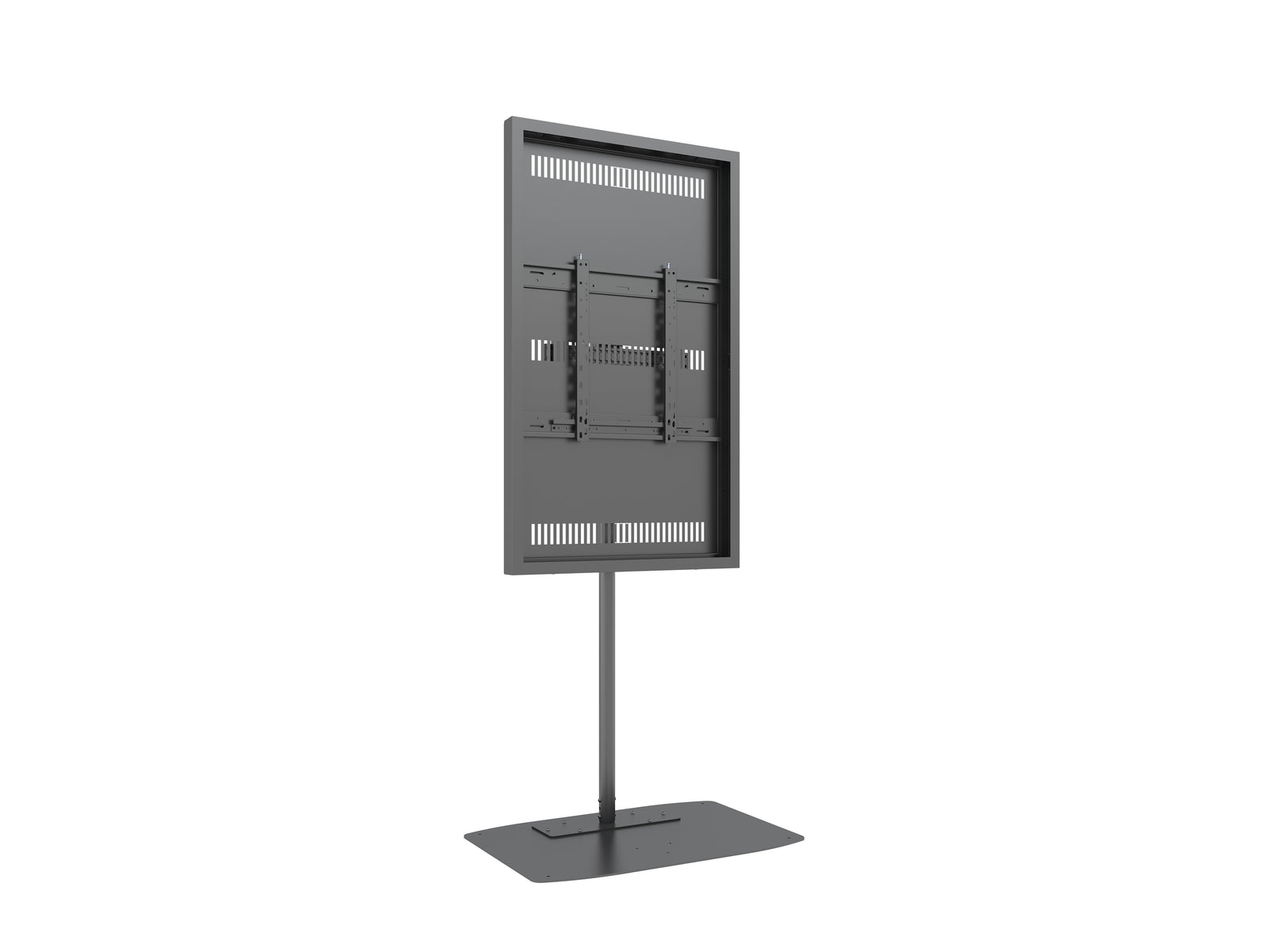 Multibrackets M Pro Series Enclosure 55" Single Pole Slim Floorbase Signage Display Enclosures Multibrackets