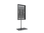 Multibrackets M Pro Series Enclosure 55" Single Pole Slim Floorbase Signage Display Enclosures Multibrackets