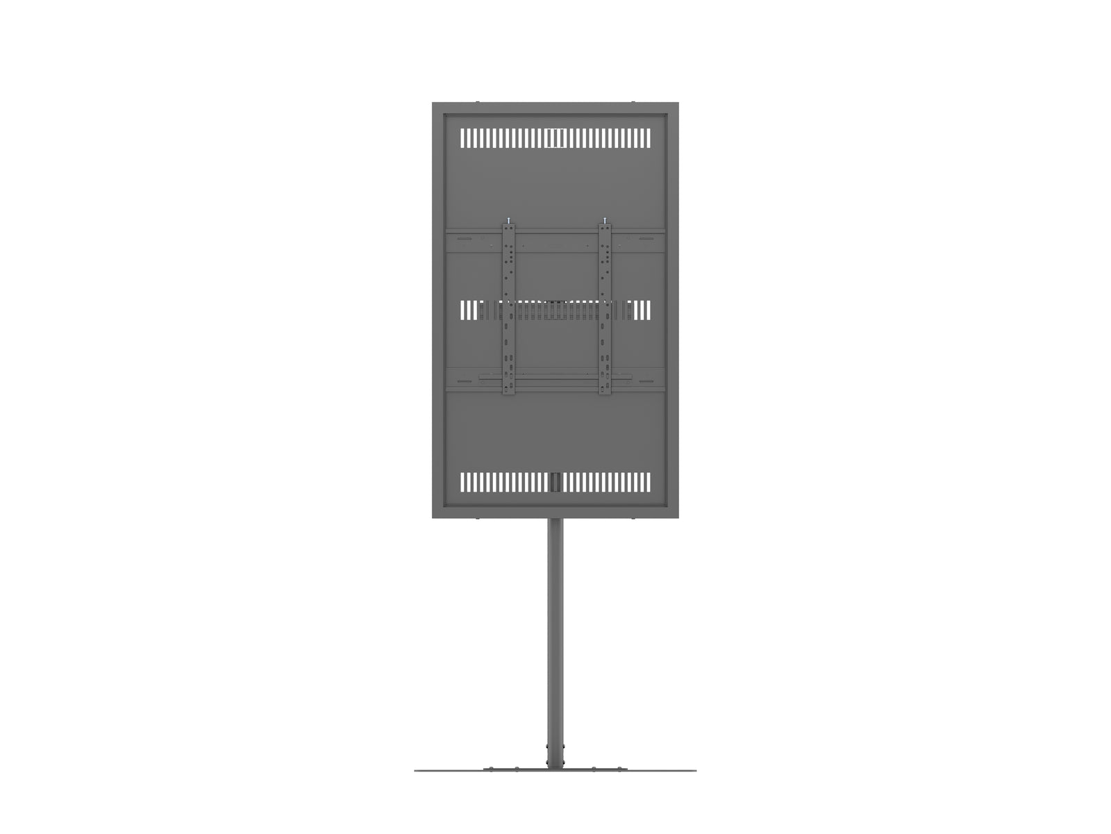 Multibrackets M Pro Series Enclosure 55" Single Pole Slim Floorbase Signage Display Enclosures Multibrackets