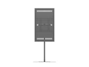 Multibrackets M Pro Series Enclosure 55" Single Pole Slim Floorbase Signage Display Enclosures Multibrackets