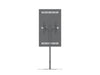 Multibrackets M Pro Series Enclosure 55" Single Pole Slim Floorbase Signage Display Enclosures Multibrackets