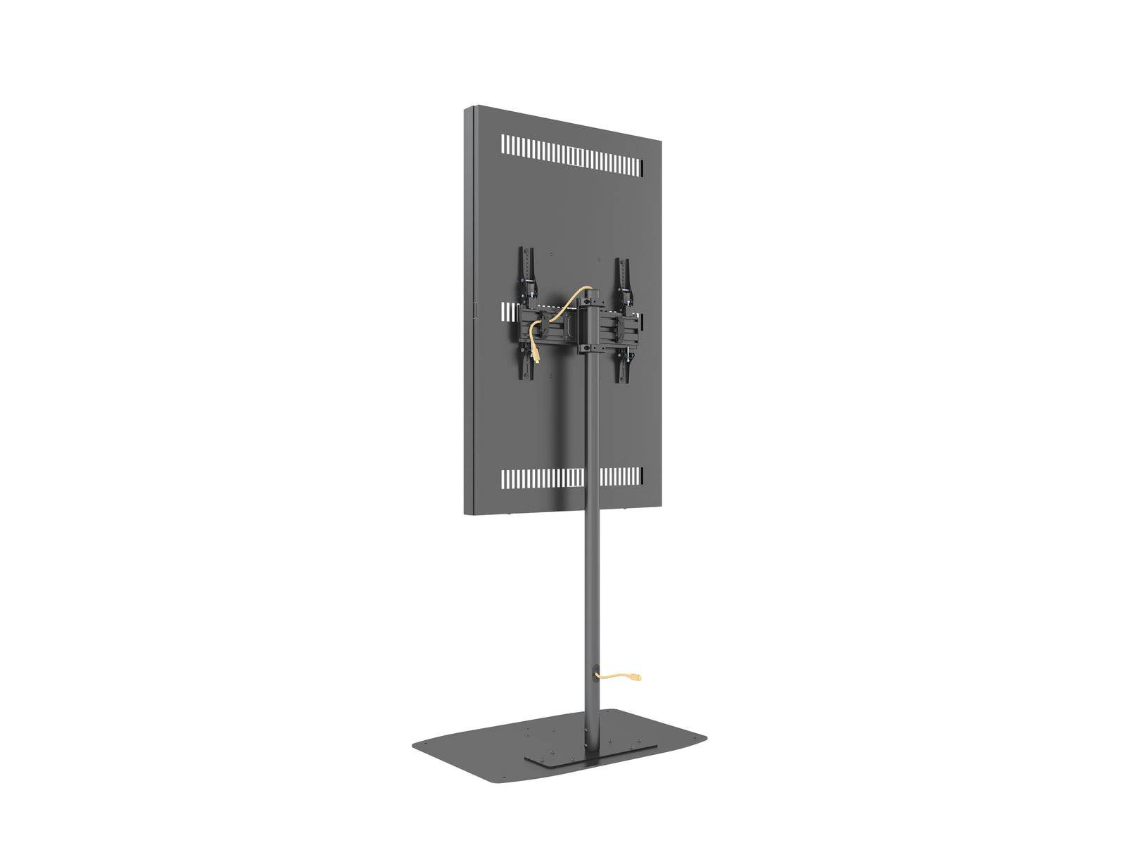 Multibrackets M Pro Series Enclosure 55" Single Pole Slim Floorbase Signage Display Enclosures Multibrackets