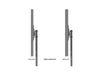 Multibrackets M Pro Series Enclosure 55" Single Pole Slim Floorbase Signage Display Enclosures Multibrackets
