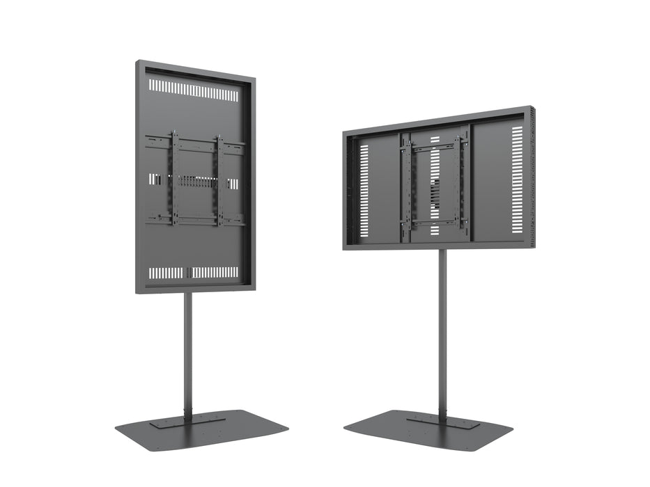 Multibrackets M Pro Series Enclosure 55" Single Pole Slim Floorbase Signage Display Enclosures Multibrackets