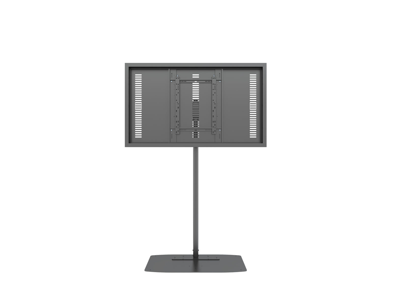 Multibrackets M Pro Series Enclosure 55" Single Pole Slim Floorbase Signage Display Enclosures Multibrackets