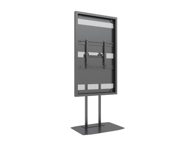 Multibrackets M Pro Series Enclosure 65" Dual Pole Slim Floorbase Signage Display Enclosures Multibrackets