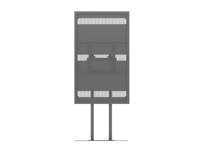 Multibrackets M Pro Series Enclosure 65" Dual Pole Slim Floorbase Signage Display Enclosures Multibrackets