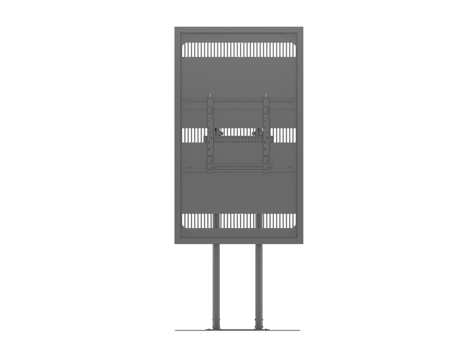 Multibrackets M Pro Series Enclosure 65" Dual Pole Slim Floorbase Signage Display Enclosures Multibrackets