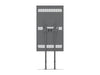 Multibrackets M Pro Series Enclosure 65" Dual Pole Slim Floorbase Signage Display Enclosures Multibrackets