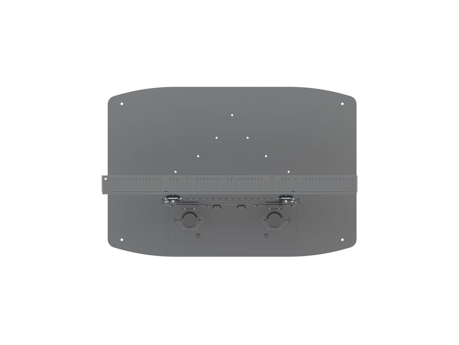 Multibrackets M Pro Series Enclosure 65" Dual Pole Slim Floorbase Signage Display Enclosures Multibrackets