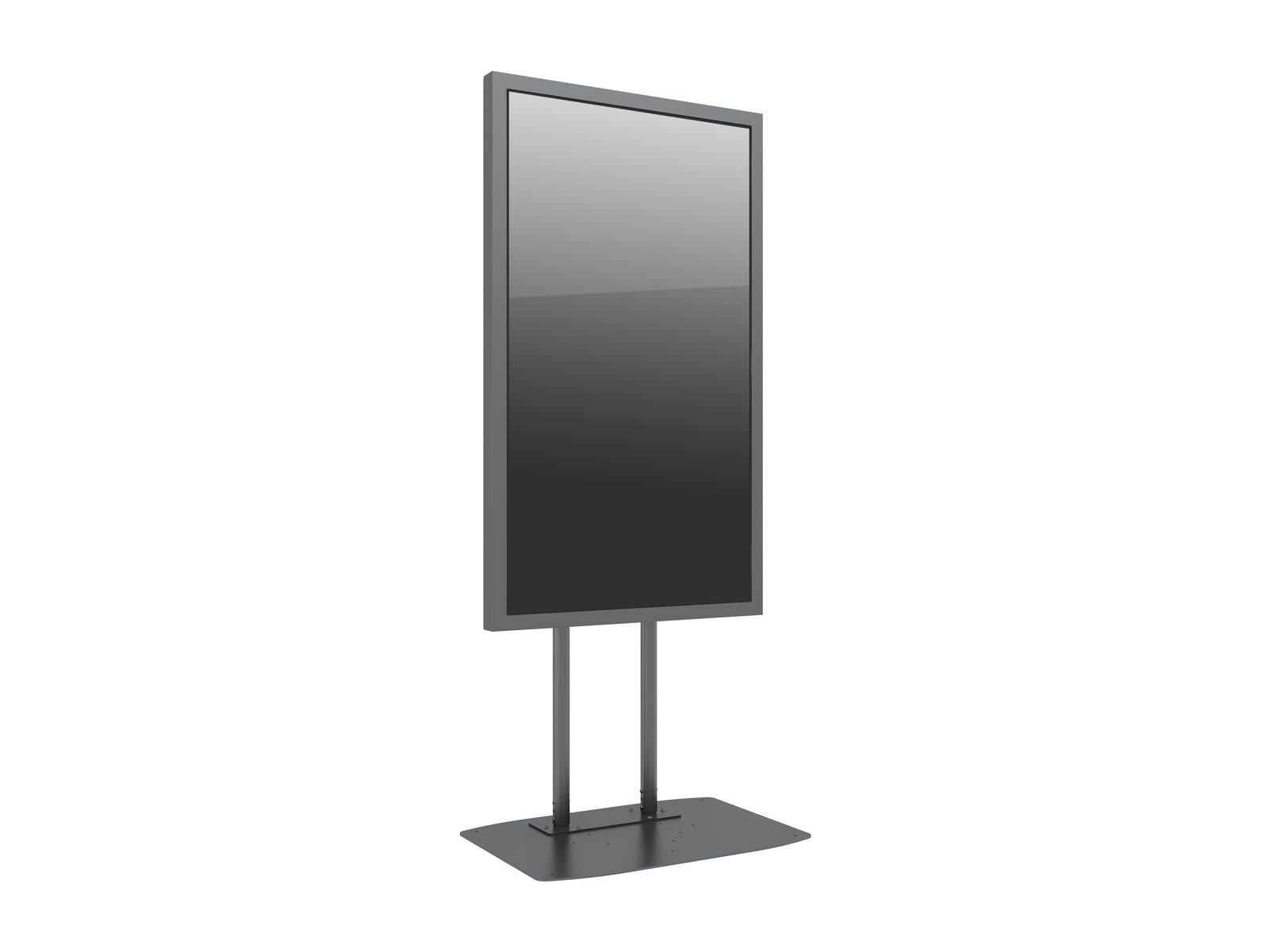 Multibrackets M Pro Series Enclosure 65" Dual Pole Slim Floorbase Signage Display Enclosures Multibrackets