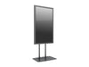 Multibrackets M Pro Series Enclosure 65" Dual Pole Slim Floorbase Signage Display Enclosures Multibrackets