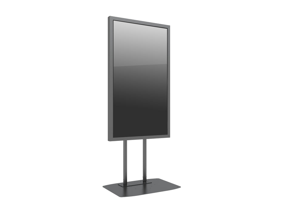Multibrackets M Pro Series Enclosure 65" Dual Pole Slim Floorbase Signage Display Enclosures Multibrackets