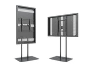 Multibrackets M Pro Series Enclosure 65" Dual Pole Slim Floorbase Signage Display Enclosures Multibrackets