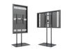 Multibrackets M Pro Series Enclosure 65" Dual Pole Slim Floorbase Signage Display Enclosures Multibrackets