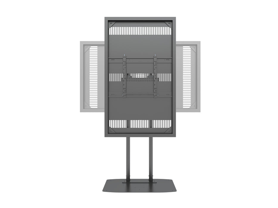 Multibrackets M Pro Series Enclosure 65" Dual Pole Slim Floorbase Signage Display Enclosures Multibrackets