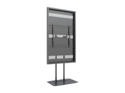 Multibrackets M Pro Series Enclosure 75" Dual Pole Slim Floorbase Signage Display Enclosures Multibrackets