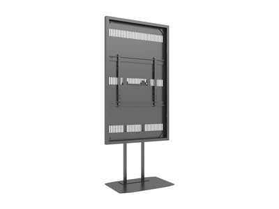Multibrackets M Pro Series Enclosure 75" Dual Pole Slim Floorbase Signage Display Enclosures Multibrackets