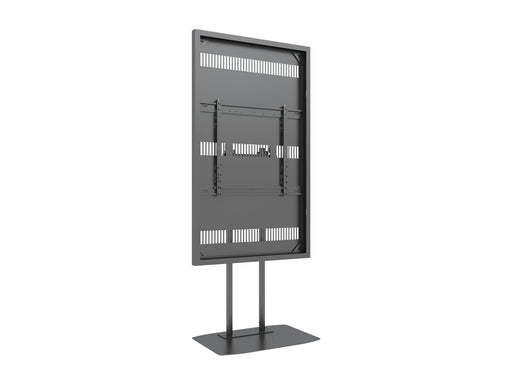 Multibrackets M Pro Series Enclosure 75" Dual Pole Slim Floorbase Signage Display Enclosures Multibrackets