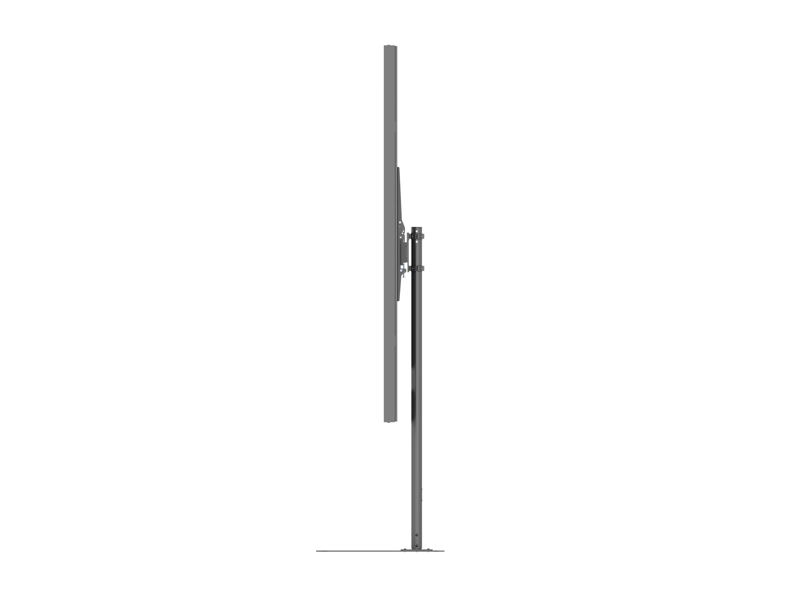 Multibrackets M Pro Series Enclosure 75" Dual Pole Slim Floorbase Signage Display Enclosures Multibrackets
