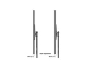 Multibrackets M Pro Series Enclosure 75" Dual Pole Slim Floorbase Signage Display Enclosures Multibrackets