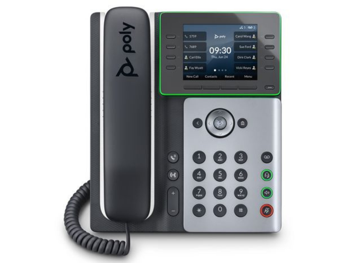 Poly Edge E300 IP Phone Sleek Design with Advanced Noise Reduction & PoE Support | 82M92AA IP Phone Poly