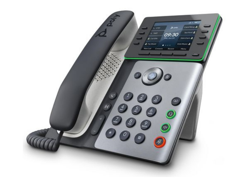 Poly Edge E300 IP Phone Sleek Design with Advanced Noise Reduction & PoE Support | 82M92AA Poly IP Phone Poly