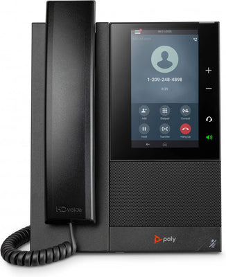 HP Poly CCX 500 Business Media Phone with Open SIP and PoE-enabled | 82Z78AA Poly IP Phone Poly